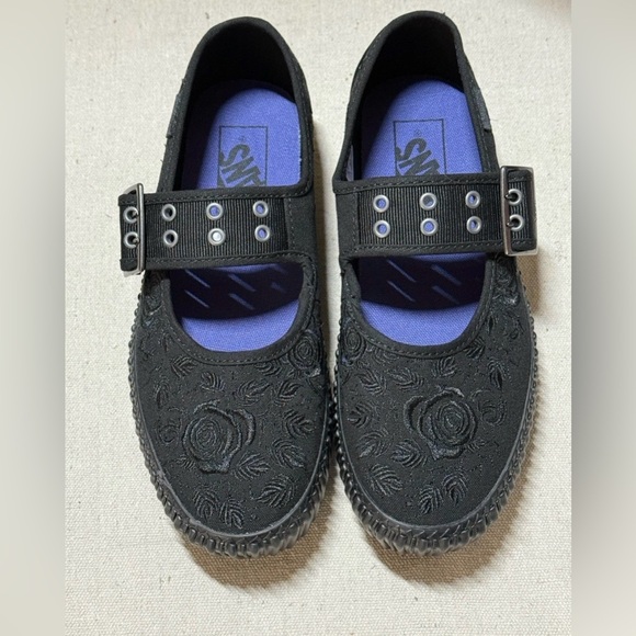 Women’s VANS Mary Jane Creeper Shoe (Halloween)- Spooky Black Size: B 5/ W 6.5 - Picture 6 of 8